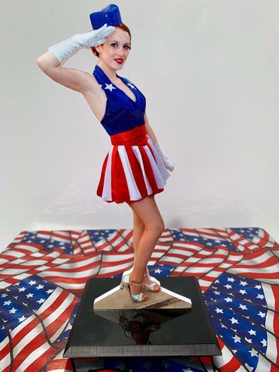 Salute to Captain America Photo Sculpture